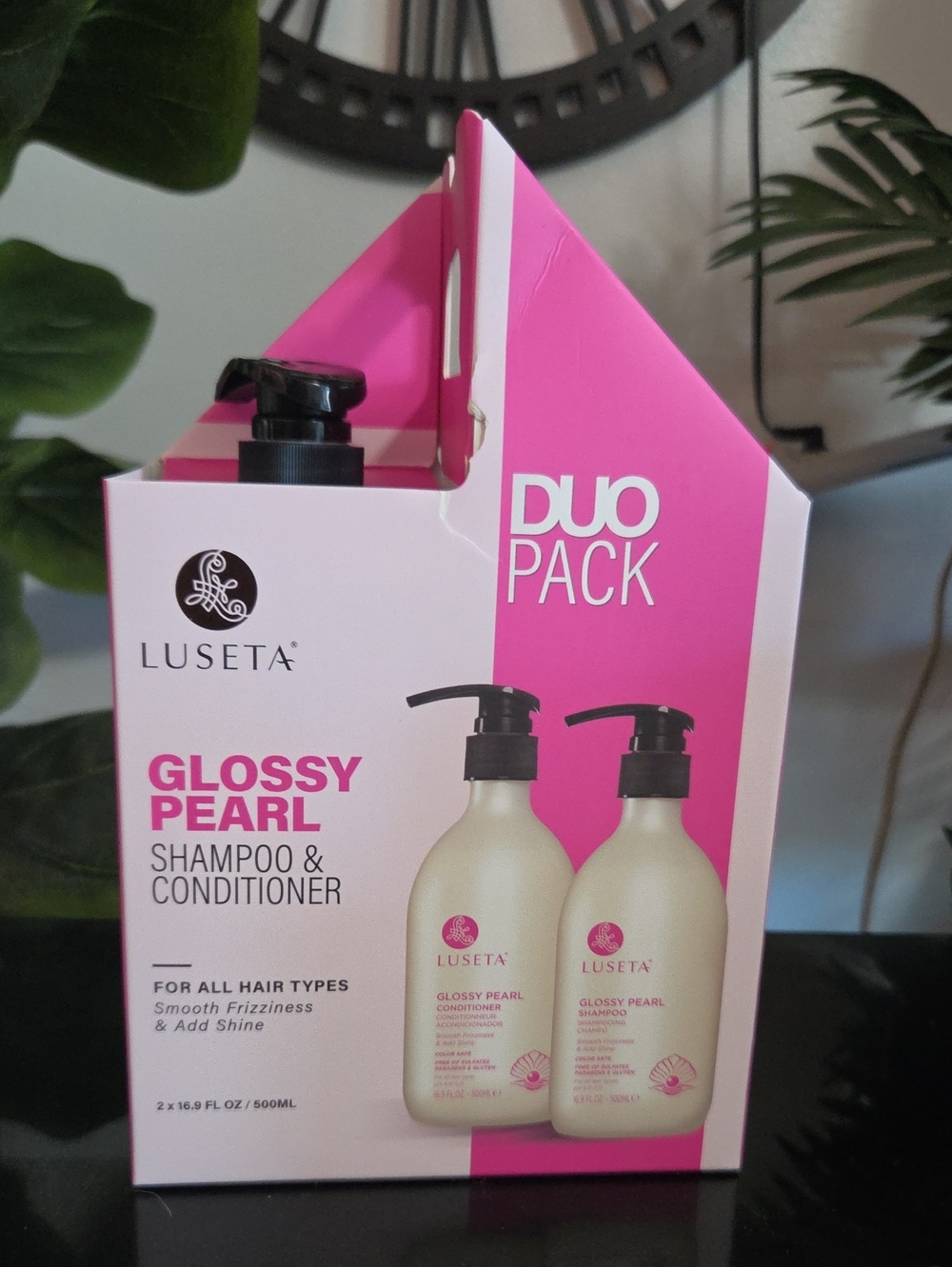 Glossy Pearl Shampoo & Conditioner Duo Pack - Pink